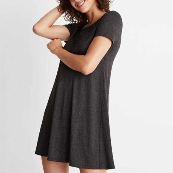 Madewell Grey Swingy Tee Tshirt Dress Small - Picture 1 of 5